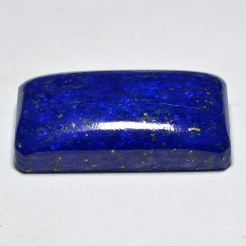 30.38カラットの天然エレクトリックブルーラピスラズリ（25.4×14.9 mm・エメラルドカット）