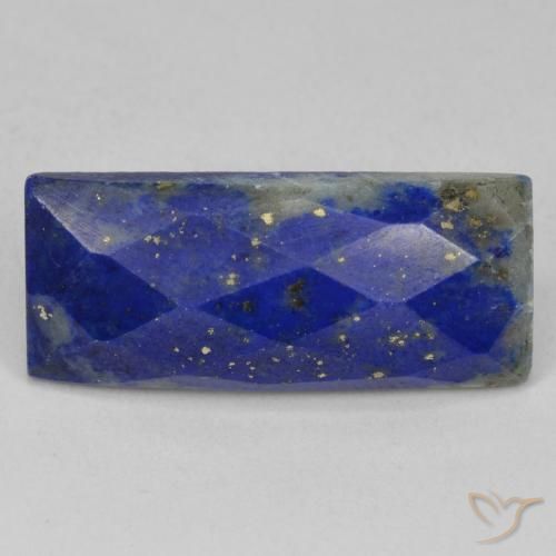 12.28ct バゲット ローズカット ラピスラズリ、24.2 x 10.2 mm アフガニスタン産, Photo A