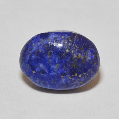 6.62ct 天然 濃いエジプシャンブルー ラピスラズリ, 楕円形, オペーク