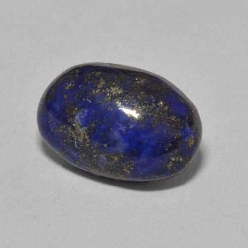 6.77カラットの天然とても濃い青ラピスラズリ（13.7×9.3 mm・オーバルカット）