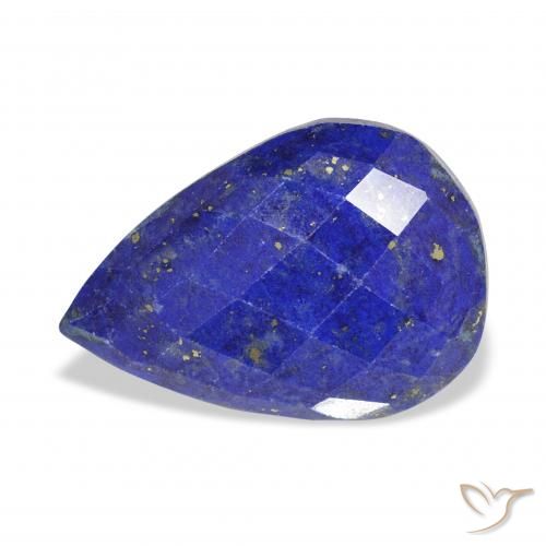 14.18ct 天然 ネイビーブルー ラピスラズリ, 洋梨の形, オペーク