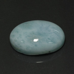 12.27カラットの天然ブルーグリーンラリマー（18.2×13 mm・オーバルカット）