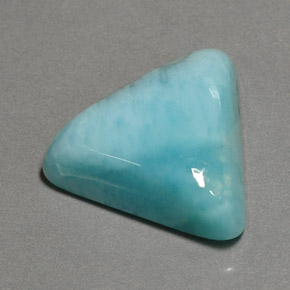 13.67カラットの天然グリーンブルーラリマー（17.8×15.4 mm・トリリアント）