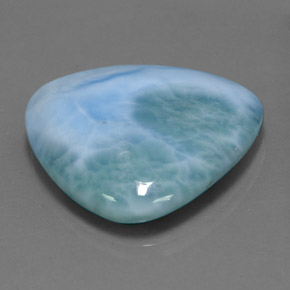 27.83カラットの天然グリーンブルーラリマー（25.2×24.8 mm・トリリアント）
