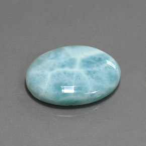 15.50カラットの天然ブルーラリマー（22×16.3 mm・オーバルカット）