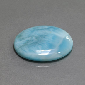 14.10カラットの天然ブルーラリマー（22.3×16.1 mm・オーバルカット）