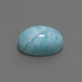 7.87カラットの天然ブルーラリマー（14×10 mm・オーバルカット）
