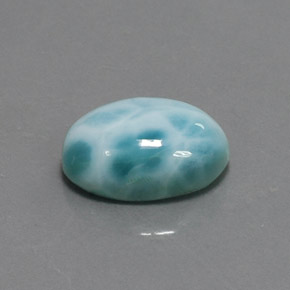 6.91カラットの天然ブルーラリマー（14.1×10.1 mm・オーバルカット）
