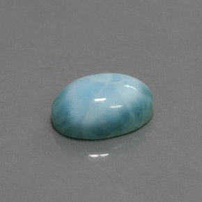 7.08カラットの天然ブルーラリマー（14.2×10.2 mm・オーバルカット）