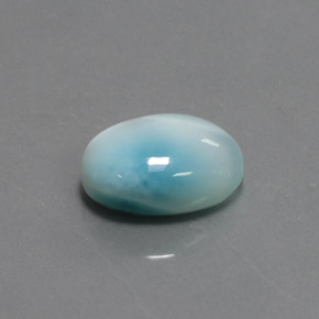 7.44カラットの天然ブルーラリマー（14.2×10.3 mm・オーバルカット）
