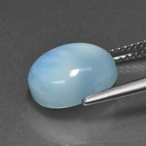4.80カラットの天然ブルーラリマー（11×9.2 mm・オーバルカット）