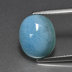 5.04カラットの天然ブルーラリマー（12.1×9.8 mm・オーバルカット）