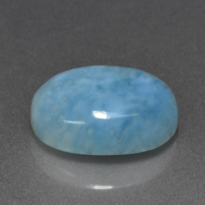 6.88カラットの天然ブルーラリマー（14.2×10.1 mm・オーバルカット）