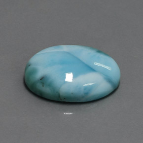 15.22カラットの天然ブルーラリマー（20.1×15.1 mm・オーバルカット）
