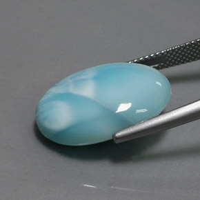 15.80カラットの天然ブルーラリマー（20.2×15.2 mm・オーバルカット）