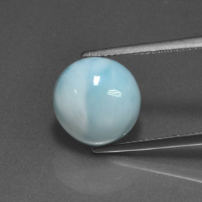6.93カラットの天然ブルーラリマー（12.11 mm・ラウンドカット）