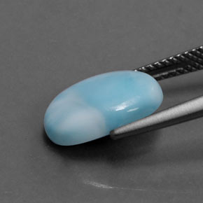 3.36カラットの天然ブルーラリマー（12.4×8.7 mm・オーバルカット）