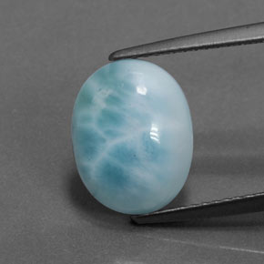 3.07カラットの天然ブルーラリマー（12.1×9.4 mm・オーバルカット）
