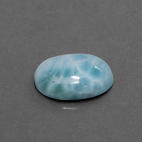 3.07カラットの天然ブルーラリマー（12.1×9.4 mm・オーバルカット）