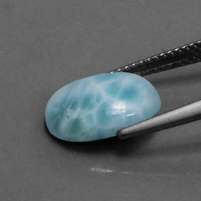3.07カラットの天然ブルーラリマー（12.1×9.4 mm・オーバルカット）