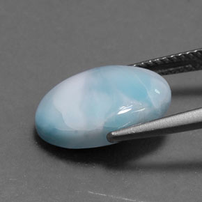 5.54カラットの天然ブルーラリマー（14.2×10.2 mm・オーバルカット）