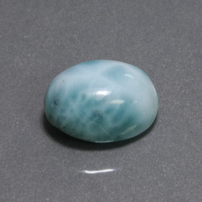 8.07カラットの天然ブルーグリーンラリマー（13.4×10.1 mm・オーバルカット）