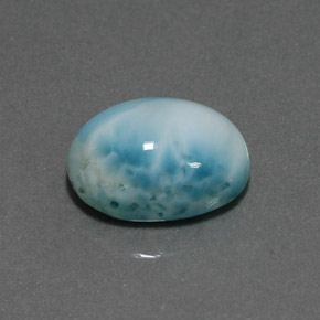7.36カラットの天然ブルーラリマー（13.9×10 mm・オーバルカット）
