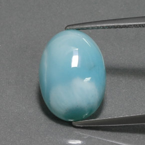 5.41カラットの天然ブルーラリマー（13.9×10.1 mm・オーバルカット）