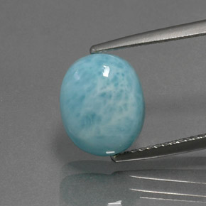 4.73カラットの天然ブルーラリマー（11.1×9.2 mm・オーバルカット）