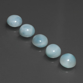 カラットの天然ブルーラリマー（5.11 mm・ラウンドカット）