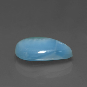 3.26カラットの天然グリーンブルーラリマー（13.5×8.7 mm・洋梨の形）