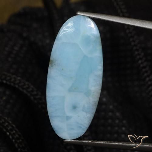 8.26ct 天然 アクアブルー ラリマー, 楕円形, オペーク