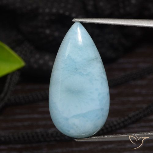 9.34ct 天然 ライトブルー ラリマー, 洋梨の形, オペーク