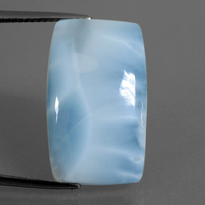 11.31カラットの天然グリーンブルーラリマー（21.9×13.2 mm・クッションカット）