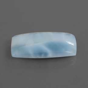 11.31カラットの天然グリーンブルーラリマー（21.9×13.2 mm・クッションカット）