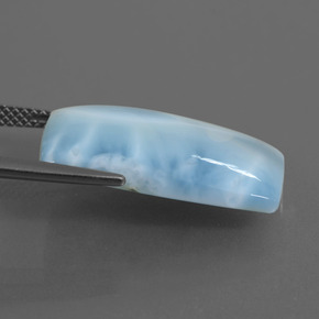 11.31カラットの天然グリーンブルーラリマー（21.9×13.2 mm・クッションカット）