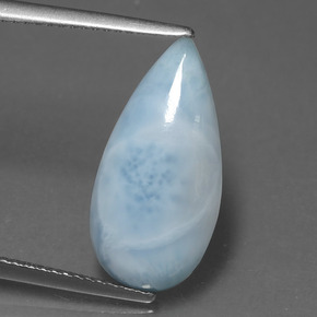 4.51カラットの天然ブルーラリマー（19×9.5 mm・洋梨の形）