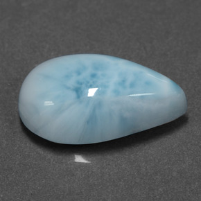 6.58カラットの天然ブルーラリマー（16.2×10 mm・洋梨の形）