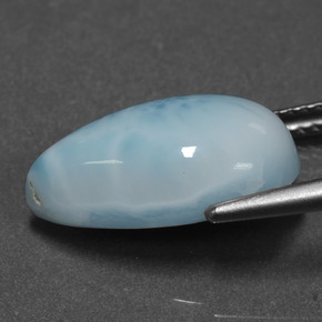 6.58カラットの天然ブルーラリマー（16.2×10 mm・洋梨の形）