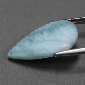 6.15カラットの天然ブルーラリマー（20.2×13 mm・洋梨の形）