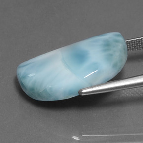 11.14カラットの天然ブルーラリマー、ファンシーシェイプ、オペーク