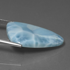 18.86カラットの天然ブルーラリマー、ファンシーシェイプ、オペーク