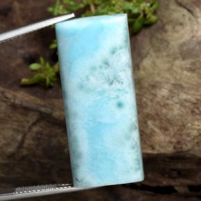 44.71カラットの天然ライトブルーラリマー、バゲット、オペーク