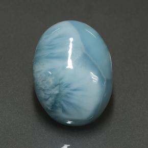 8.88カラットの天然ブルーラリマー（15.8×12 mm・オーバルカット）