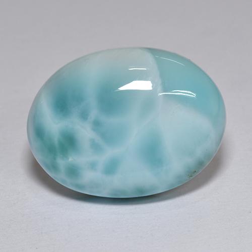 8.82カラットの天然ブルーラリマー（16.3×12.3 mm・オーバルカット）