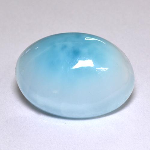 5.51カラットの天然ブルーラリマー（14.2×10.3 mm・オーバルカット）