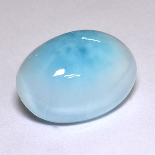 5.51カラットの天然ブルーラリマー（14.2×10.3 mm・オーバルカット）