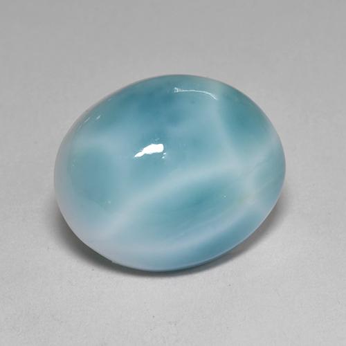 4.77カラットの天然ブルーラリマー（12.2×10.1 mm・オーバルカット）