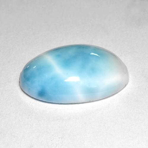 4.91カラットの天然ブルーラリマー（14.1×10.2 mm・オーバルカット）