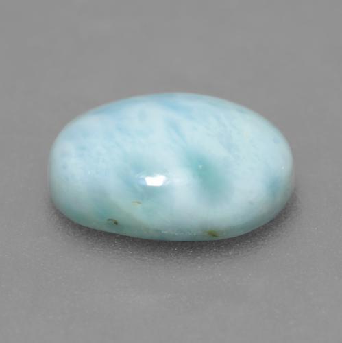 2.60カラットの天然薄い緑がかった青ラリマー（10.4×7 mm・オーバルカット）